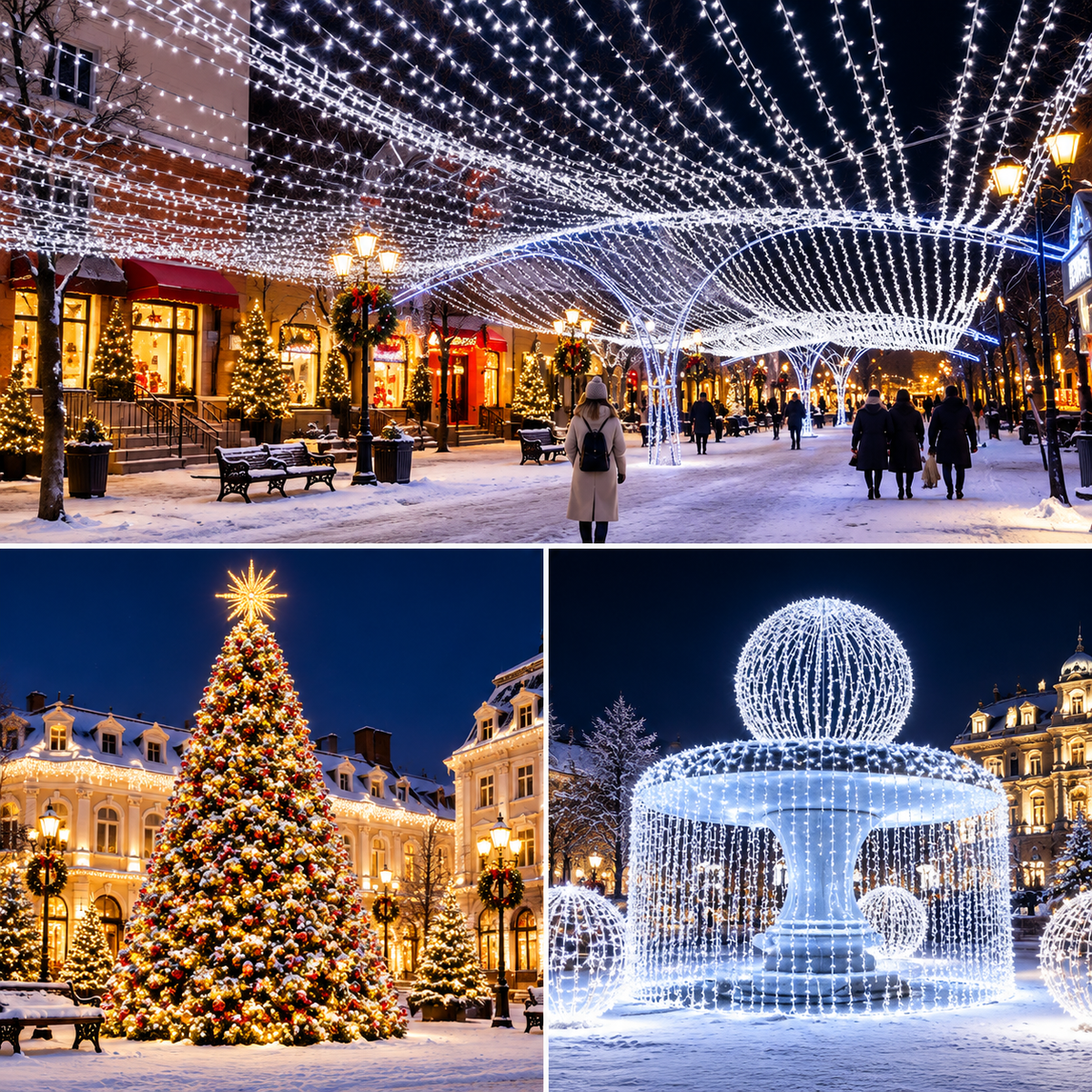 ✨ 𝐁i𝐥𝐥𝐡𝐨𝐥®  Miedziany łańcuch świetlny LED typu „zimne ognie”🎅 Stwórz magiczną atmosferę na Boże Narodzenie