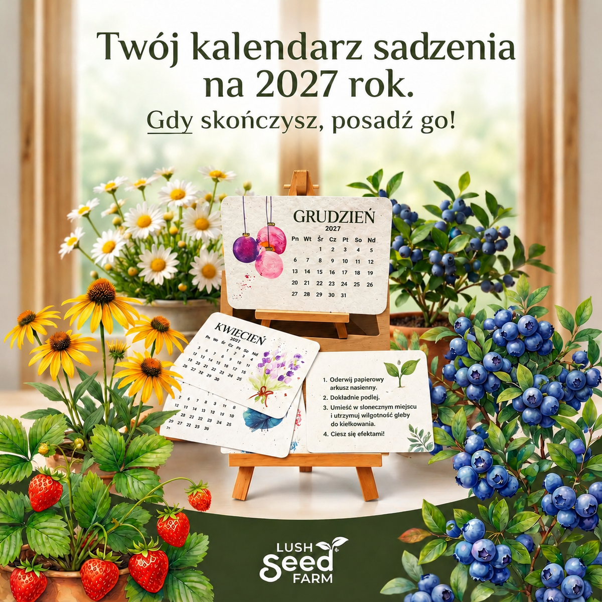 𝐁i𝐥𝐥𝐡𝐨𝐥® Kalendarz z papieru nasiennego 2027