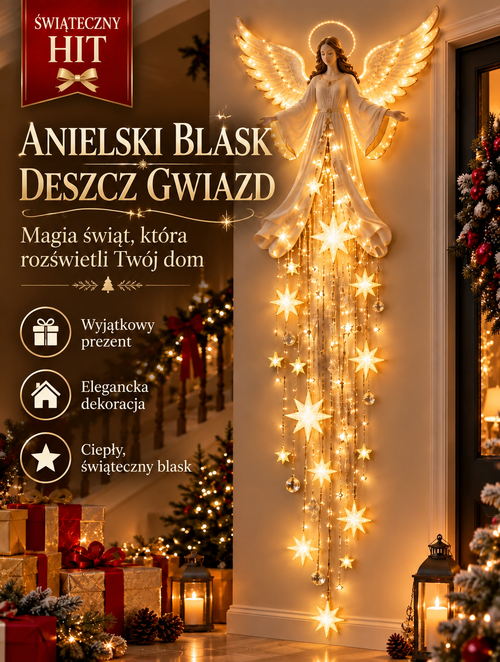 🔥 Oferta ograniczona czasowo – 70% RABATU! – 𝐁i𝐥𝐥𝐡𝐨𝐥® Anielska dekoracja świetlna „Spadające Gwiazdy”