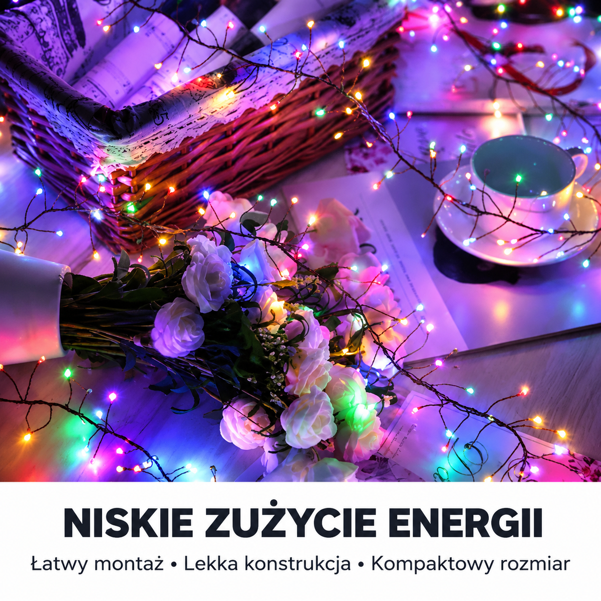 ✨ 𝐁i𝐥𝐥𝐡𝐨𝐥®  Miedziany łańcuch świetlny LED typu „zimne ognie”🎅 Stwórz magiczną atmosferę na Boże Narodzenie