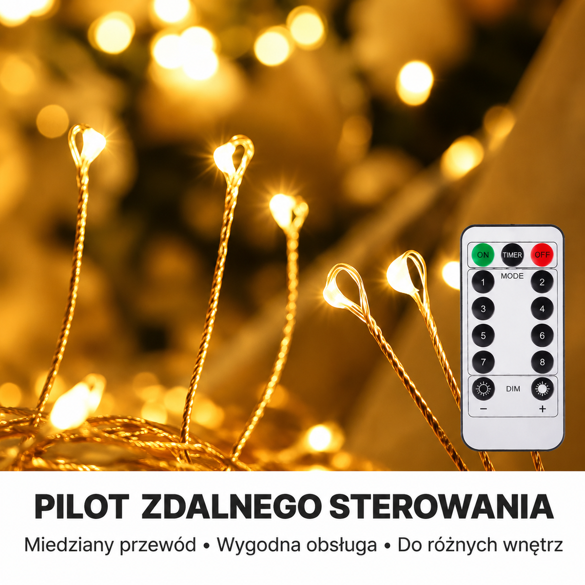 ✨ 𝐁i𝐥𝐥𝐡𝐨𝐥®  Miedziany łańcuch świetlny LED typu „zimne ognie”🎅 Stwórz magiczną atmosferę na Boże Narodzenie