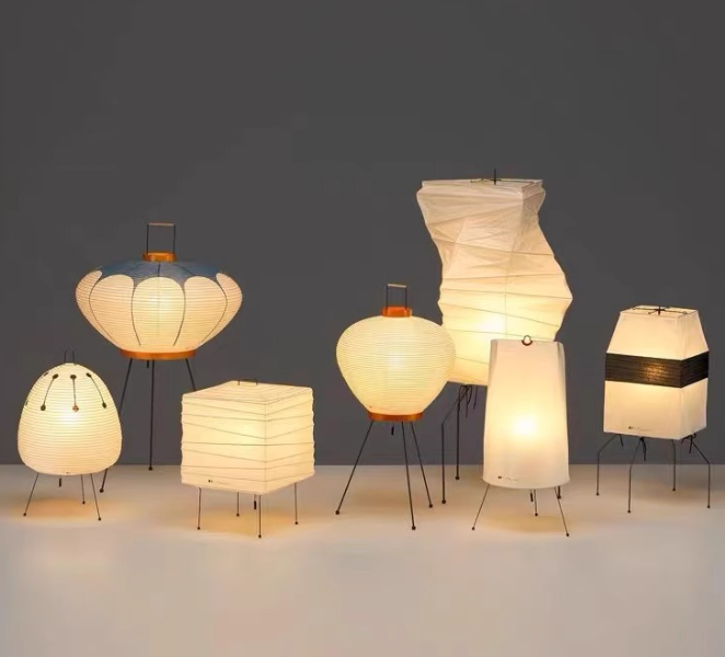 Japanese-style Floor Lamp Hotel Homestay Retro Rice Paper