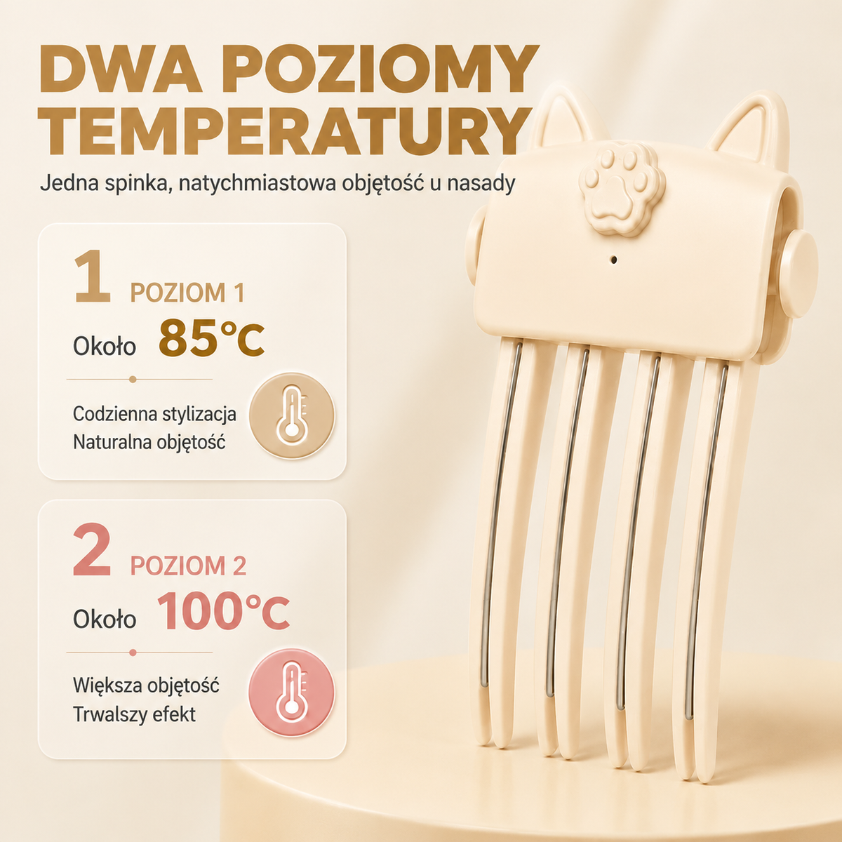 ⏳ 48 tys.+ sprzedanych 💇 Creawel® Bezprzewodowa lokówka unosząca włosy u nasady – przenośne urządzenie do stylizacji, idealne do cienkich i prostych włosów, doskonałe w podróży