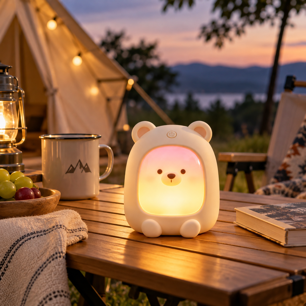 Cute Bear Silicone Ambient Light