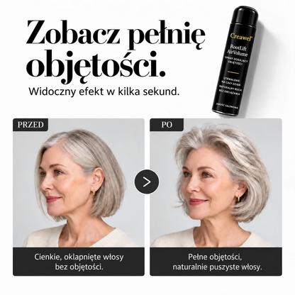 🔥 TYLKO TERAZ: -70% ZNIŻKI! ⏰ Creawel®  RootLift AirVolume – spray do stylizacji włosów o zapachu brzoskwini, natychmiastowe uniesienie u nasady, optycznie większa objętość i elastyczne utrwalenie przez cały dzień.