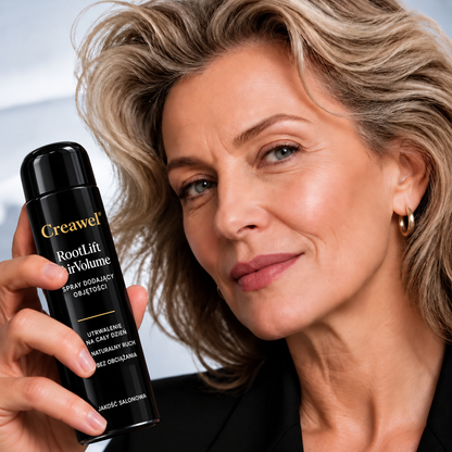 🔥 TYLKO TERAZ: -70% ZNIŻKI! ⏰ Creawel®  RootLift AirVolume – spray do stylizacji włosów o zapachu brzoskwini, natychmiastowe uniesienie u nasady, optycznie większa objętość i elastyczne utrwalenie przez cały dzień.