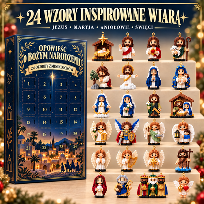 Kalendarz adwentowy „Święta Historia” – 24 ozdoby z miniklocków