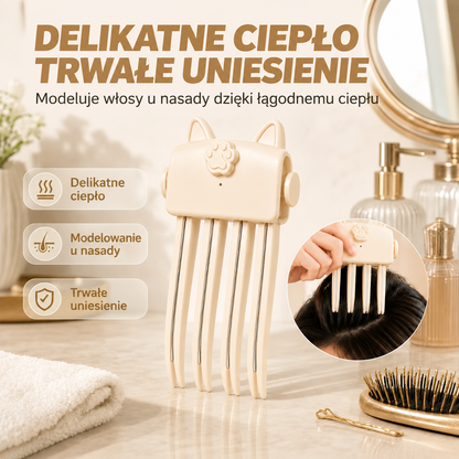 ⏳ 48 tys.+ sprzedanych 💇 Creawel® Bezprzewodowa lokówka unosząca włosy u nasady – przenośne urządzenie do stylizacji, idealne do cienkich i prostych włosów, doskonałe w podróży