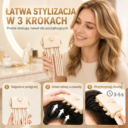 ⏳ 48 tys.+ sprzedanych 💇 Creawel® Bezprzewodowa lokówka unosząca włosy u nasady – przenośne urządzenie do stylizacji, idealne do cienkich i prostych włosów, doskonałe w podróży