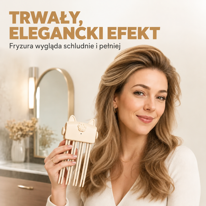 ⏳ 48 tys.+ sprzedanych 💇 Creawel® Bezprzewodowa lokówka unosząca włosy u nasady – przenośne urządzenie do stylizacji, idealne do cienkich i prostych włosów, doskonałe w podróży