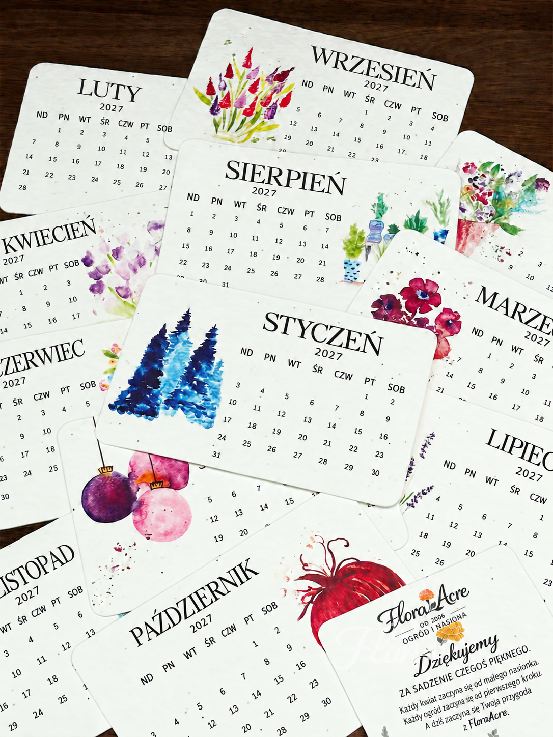 𝐁i𝐥𝐥𝐡𝐨𝐥® Kalendarz z papieru nasiennego 2027